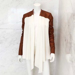 Vionnet Silk and Leather Jacket